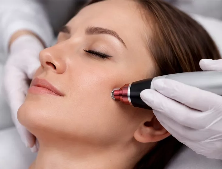 RF microneedling jawline tightening Newmarket