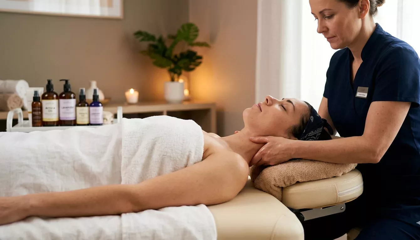 Massage therapy for neck pain at CORE Ceutical Clinic